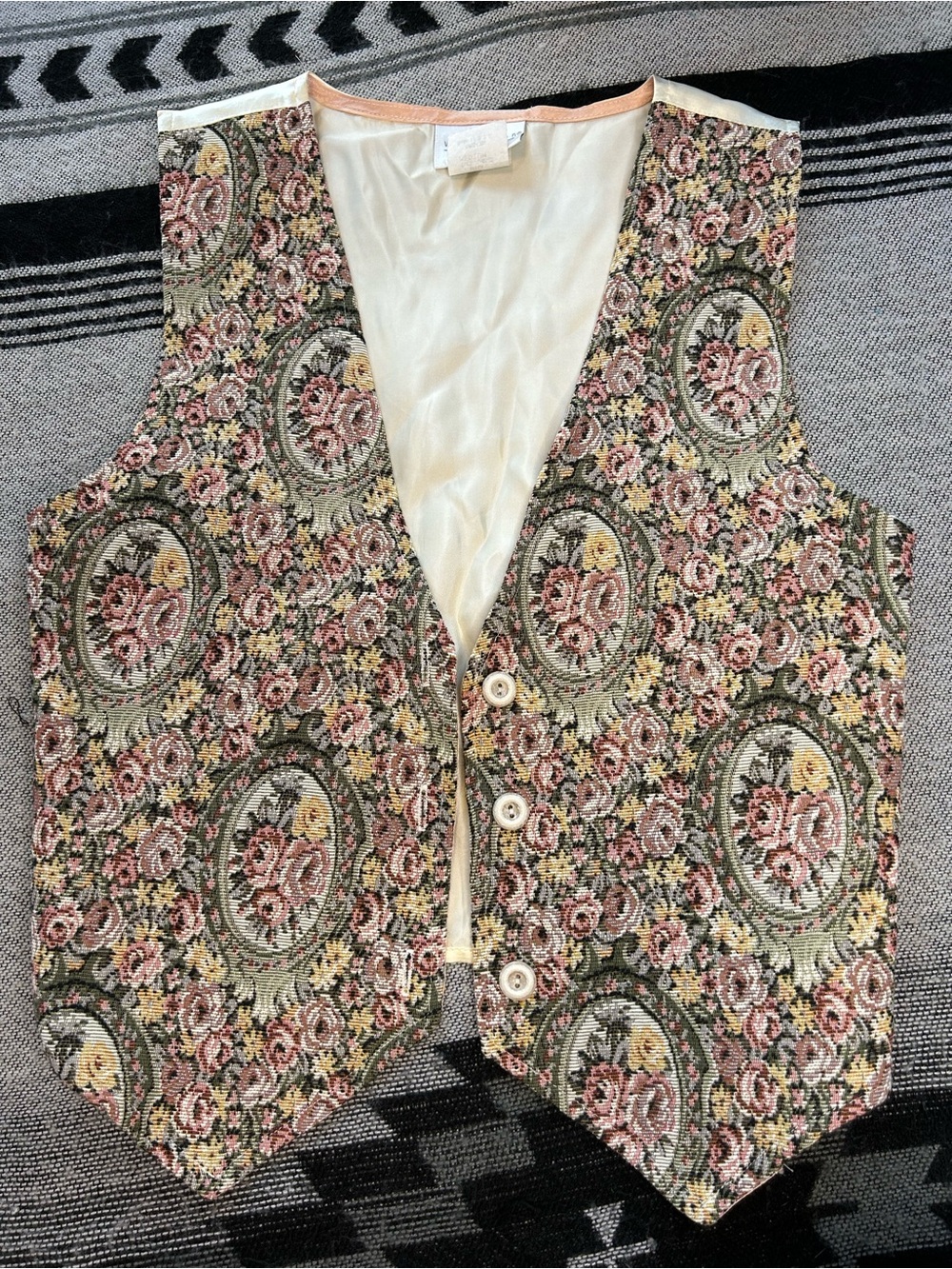 Van Heusen Floral Tapestry Vest